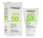 کرم ضدآفتاب SPF50 پوست چرب ویتالیر 40 میلی لیتر بی رنگ