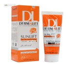 کرم ضد آفتاب SPF50 کرم پودری پوست چرب درمالیفت 40 میلی لیتر بژ تیره