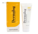 کرم ضدآفتاب و ضد لک spf 50 درمالوگ بی رنگ 50 میلی لیتر