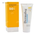 کرم ضدآفتاب spf 50 مخصوص پوست خشک درمالوگ بی رنگ 50 میلی لیتر