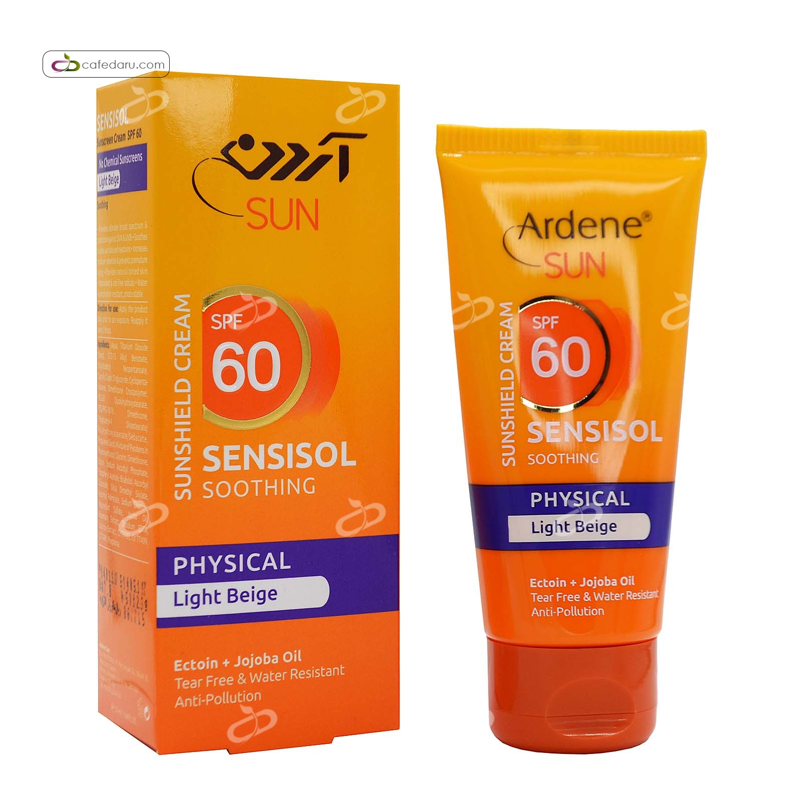 کرم ضدآقتاب 60 spf آردن فیزیکال 50 گرم بژ روشن