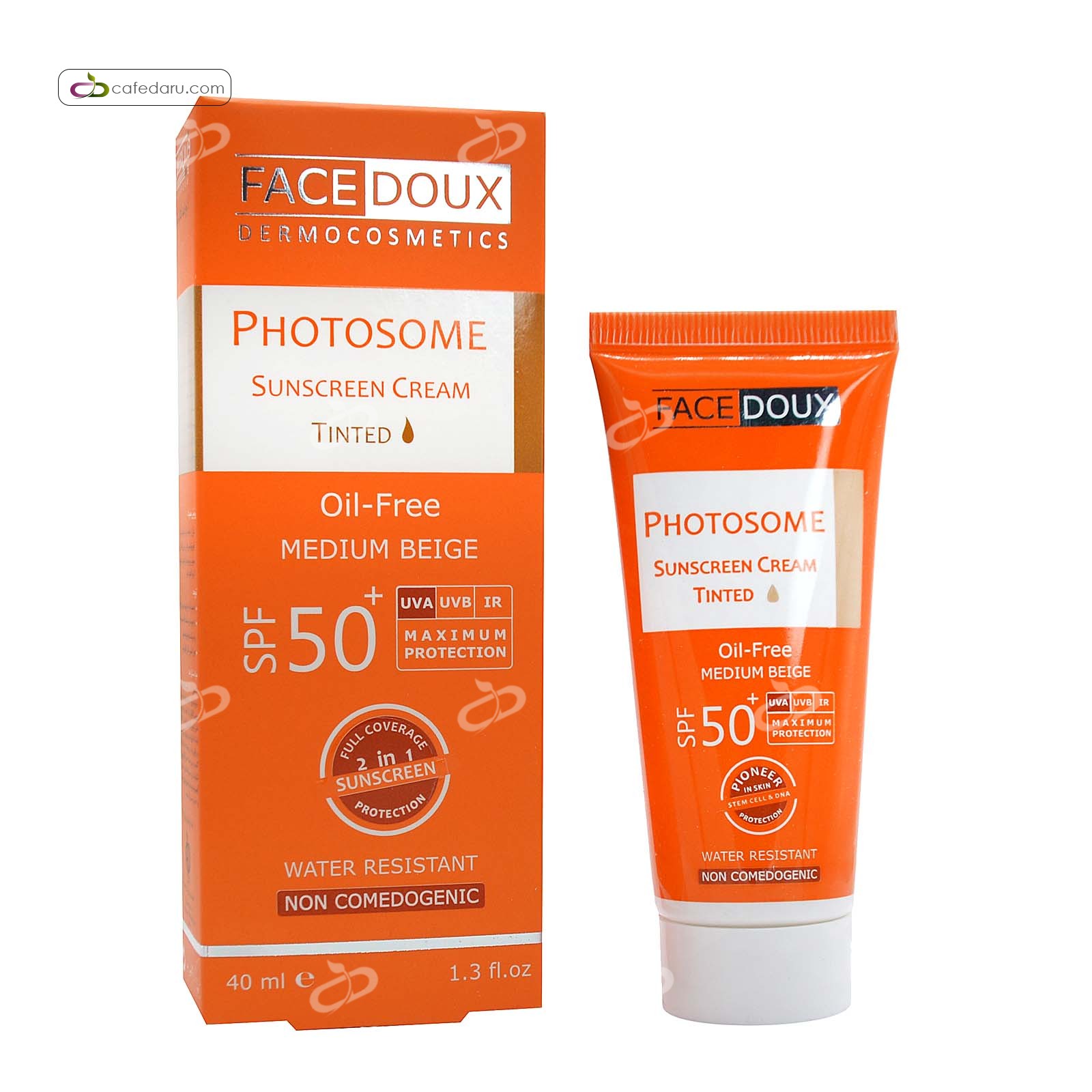 کرم ضدآفتاب فوتوزوم SPF50 فیس دوکس40 میلی لیتر بژمتوسط