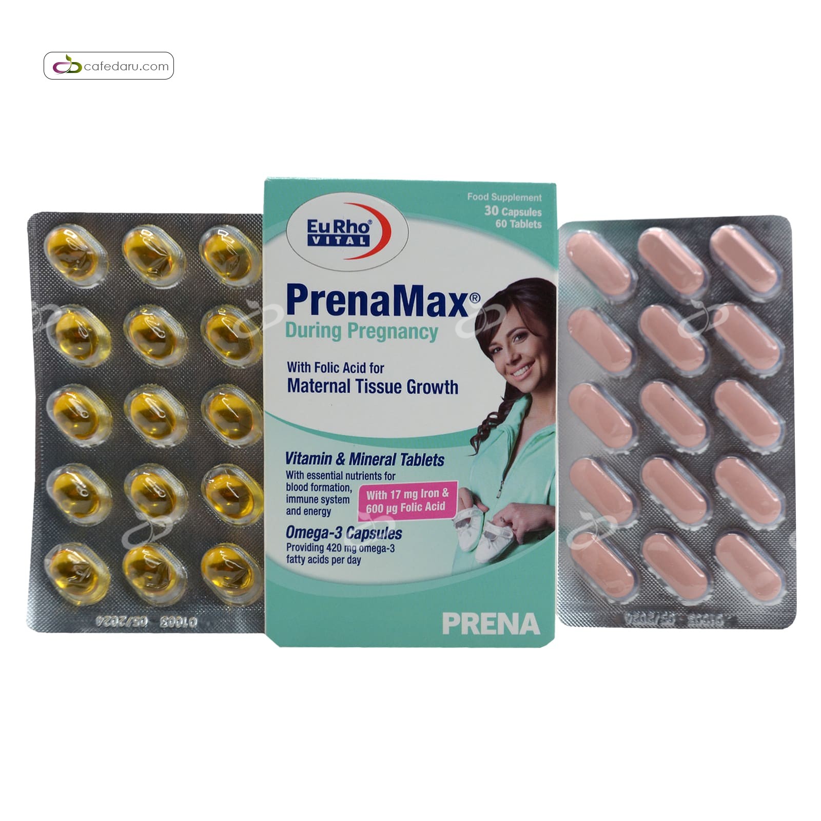 پرینامکس (مولتی ویتامین دوران بارداری) یوروویتال 30 کپسول 60 قرص