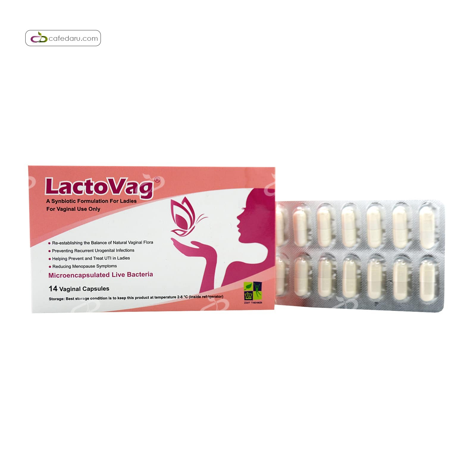 لاکتوواژ (جلوگیری از عفونت واژینال) زیست تخمیر 14 کپسول