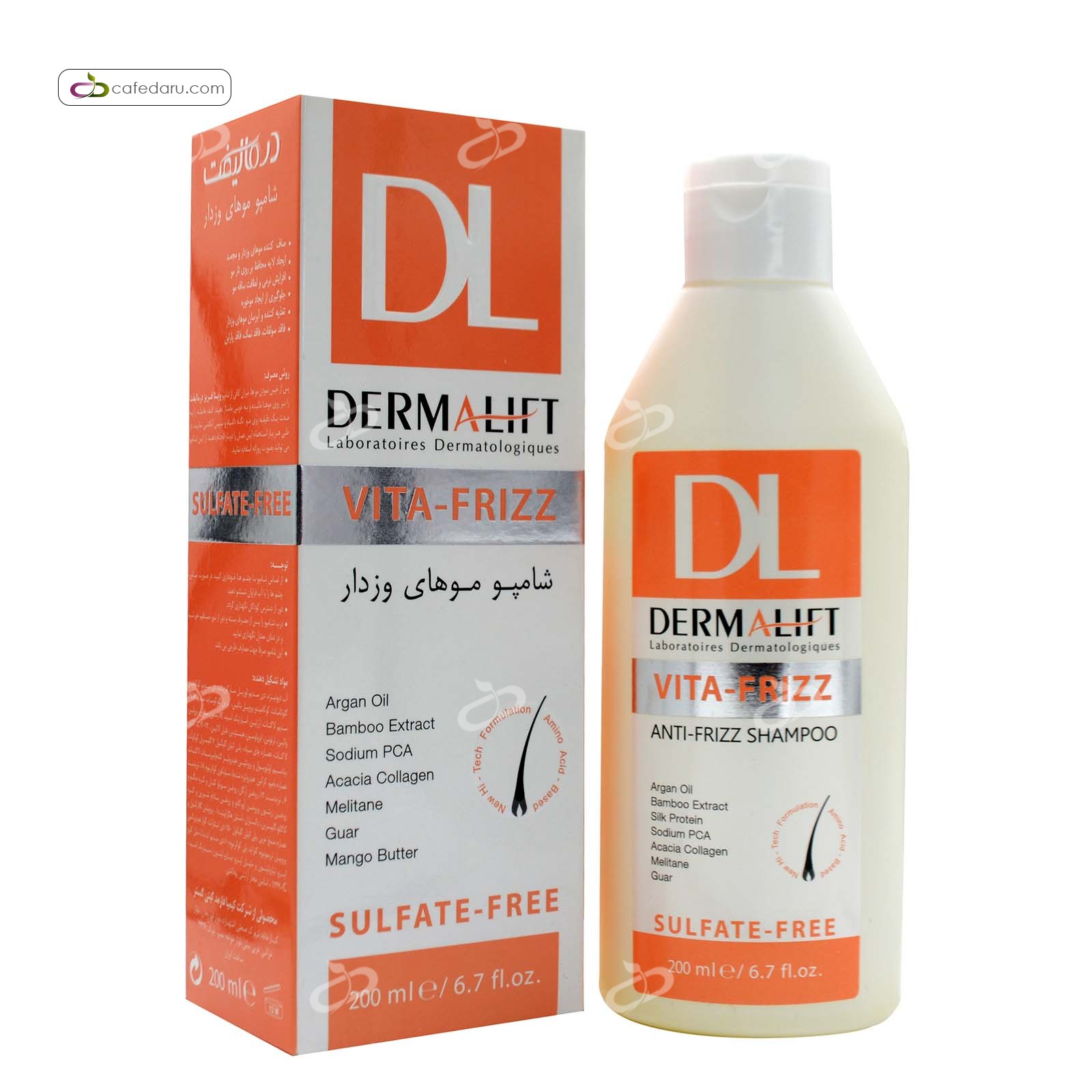 شامپو مو وزدار فاقد سولفات ویتا فریز درمالیفت 200 میلی لیتر