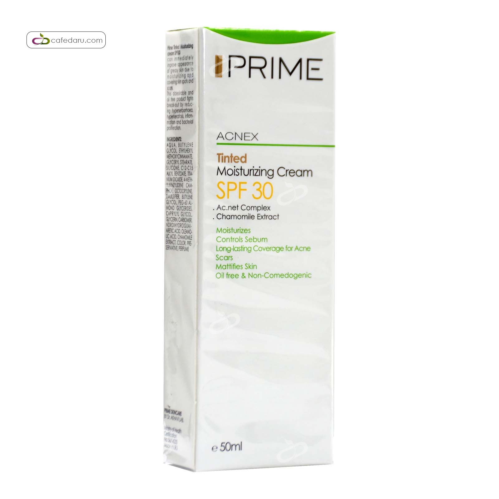 کرم مرطوب کننده رنگی SPF30 پریم 50میلی لیتر
