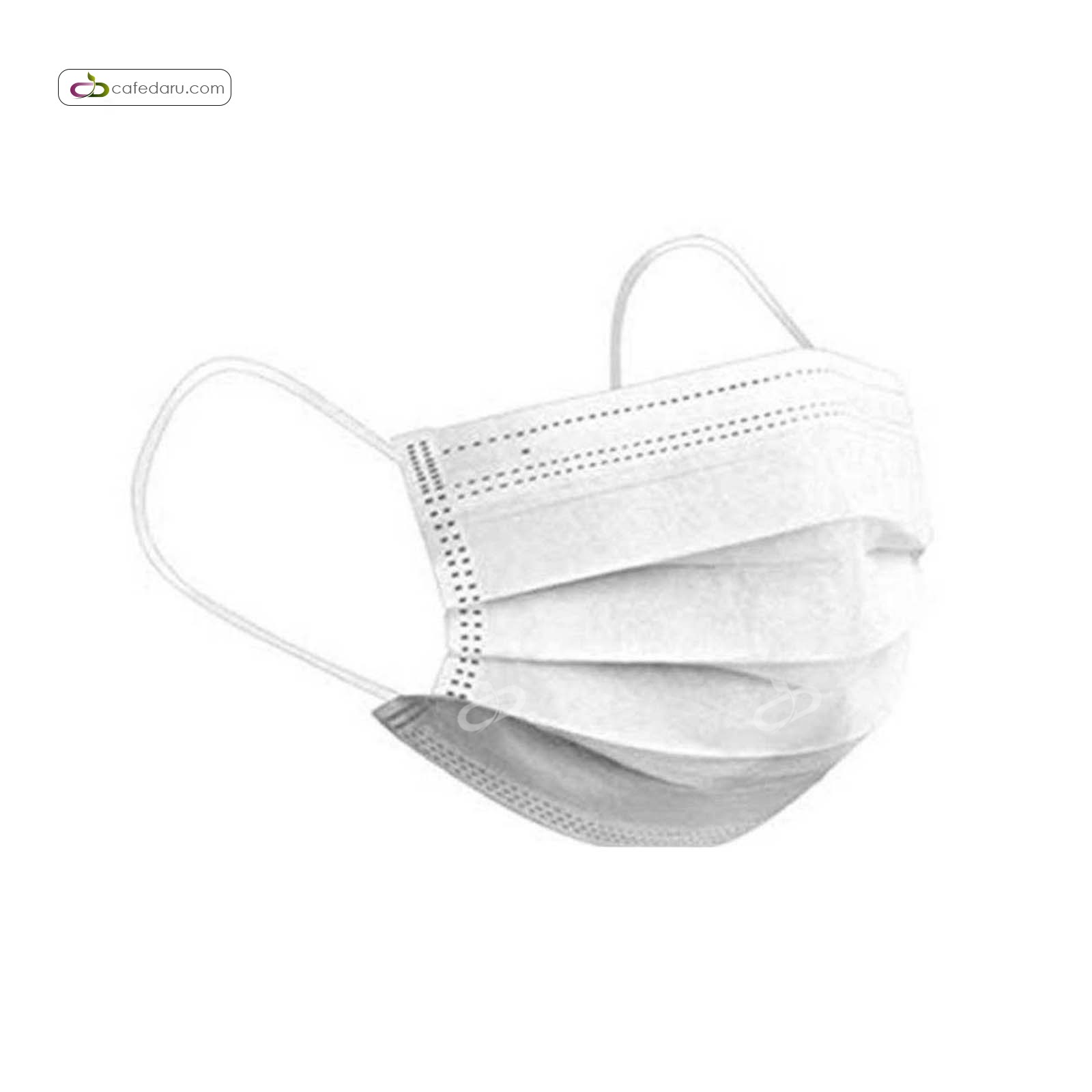 ماسک سه لایه سفید بارمان 50 عددی