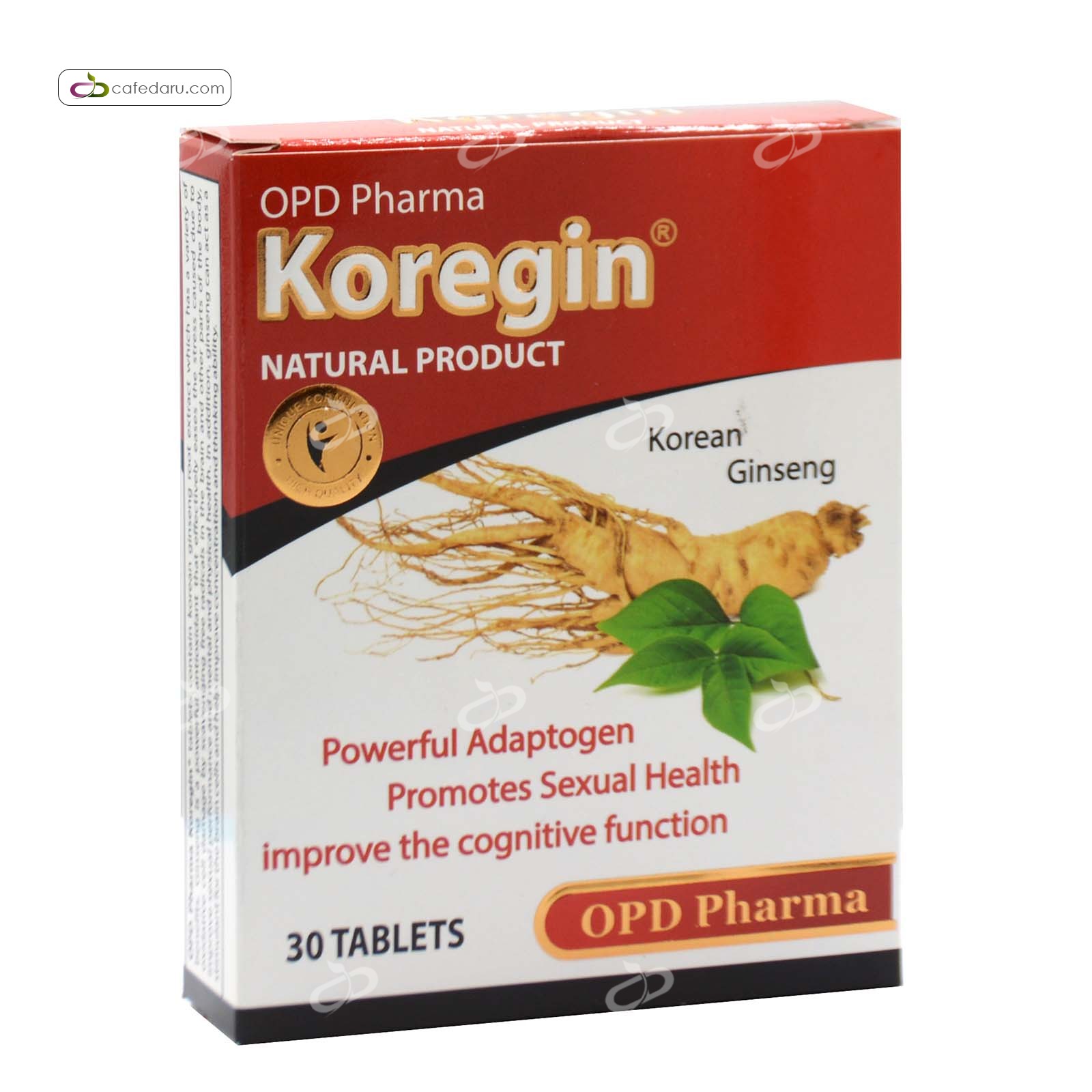 کورجین (جینسینگ کره ای) او پی دی فارما 30 قرص