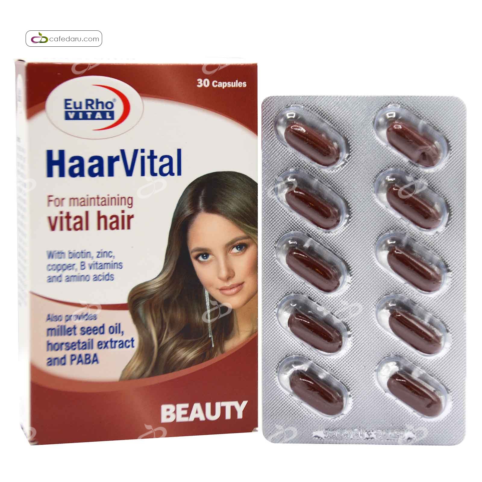 هر ویتال (سلامت پوست، مو و ناخن) یوروویتال 30 کپسول