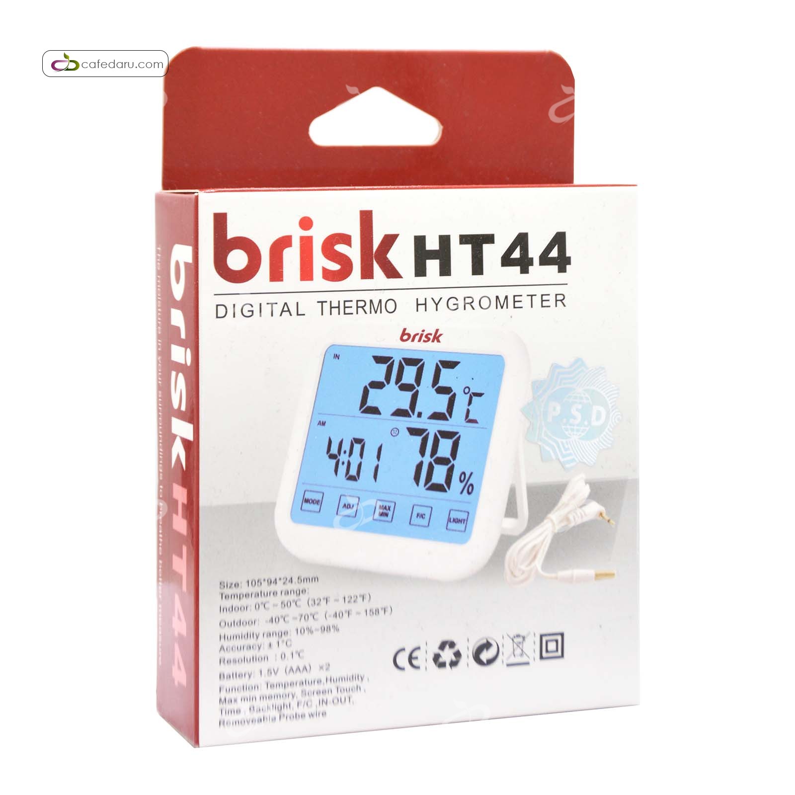 رطوبت سنج و دماسنج HT44 بریسک