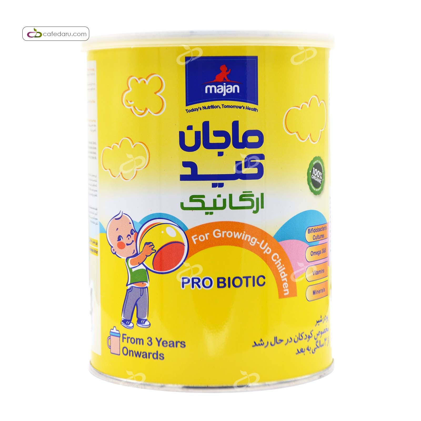شیر مخصوص کودکان بالای 3 سال ماجان کید ارگانیک 300 گرم
